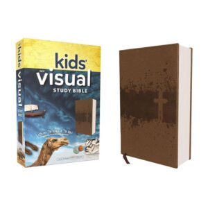ZONDERKIDZ NIV Kids' Visual Study Bible Leathersoft Bronze Full Color Interior: Explore the Story of the Bible, People, Places, and History